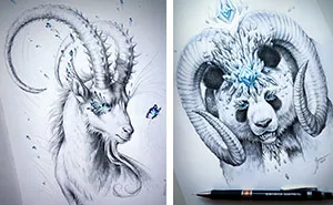 What I Do When Having An Art Block: I Just Take Any Animal And Add 'Fantasy Stuff' To It
