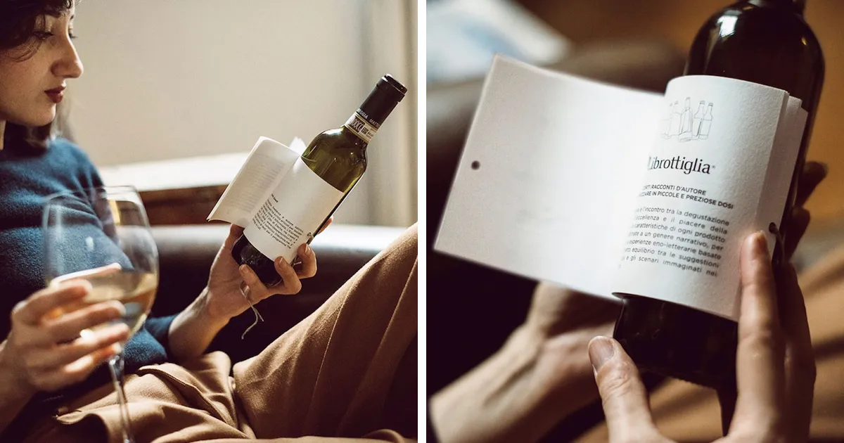 Estas ingeniosas botellas de vino tienen historias cortas en la etiqueta para leer mientras bebes