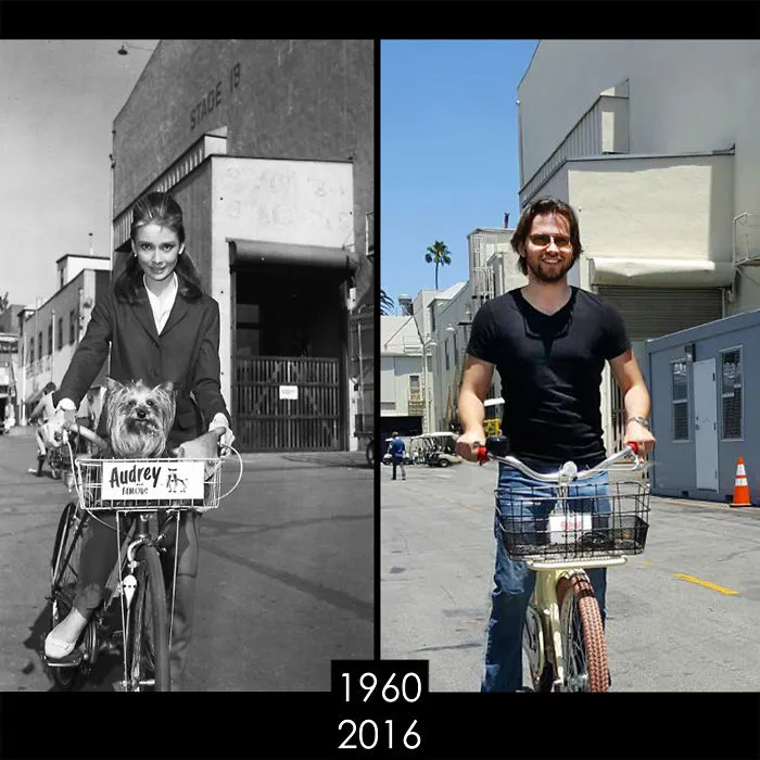 Guy Recreates Then And Now Of Movie Scenes