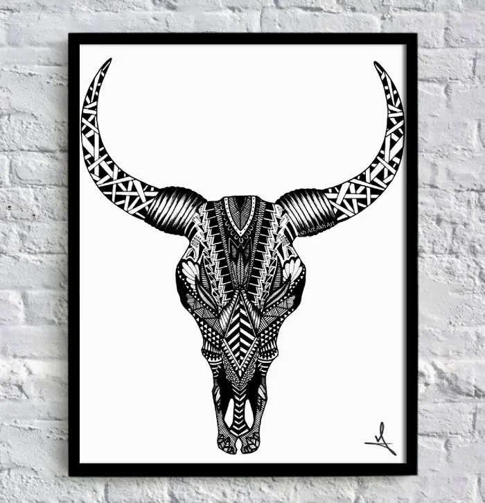 I Spend My Free Time Drawing Intricate Animals And Skulls