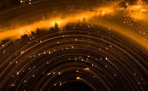 Candle Light Painting During The All Saint Night At Cemetery In Kaunas, Lithuania
