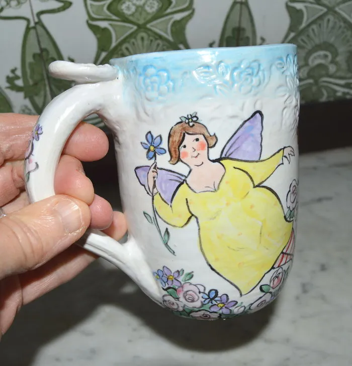 Plus Size Fairy Mugs Handmade, One Of A Kind