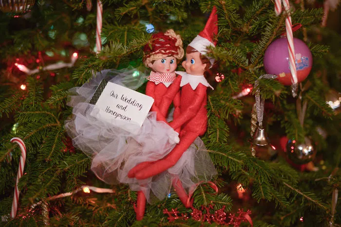 Our Elf On The Shelf "Carly" Got Married And I Spent Hours Creating Her Wedding Album For My Little Girls.