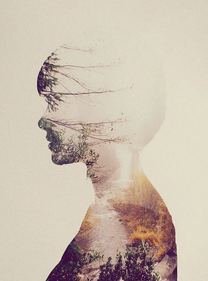 I Combine Animals And Landscapes In My Double Exposure Artwork