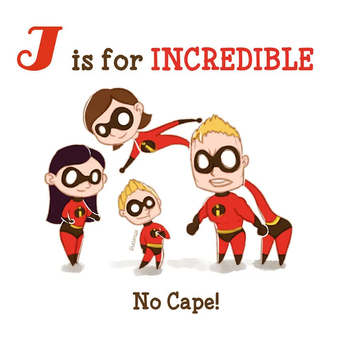 My First Abc: Artist Illustrates Alphabet Book Based On Pop Culture Characters