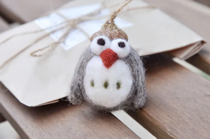 I Make Needle Felted Animal Ornaments Wearing Tiny Acorn Berets