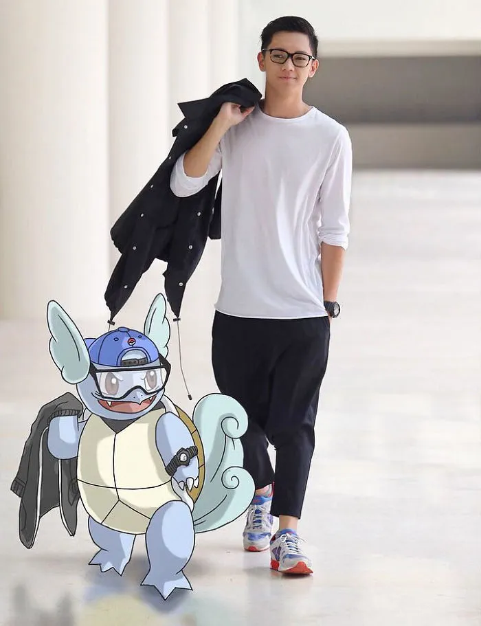 I Drew Pokemon Onto My Vacation Pics