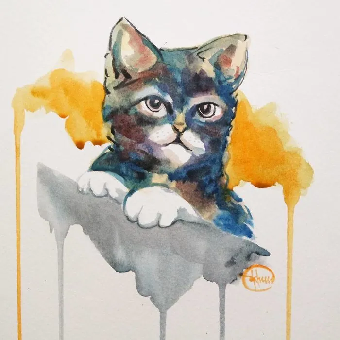I Painted A Cat Everyday For The Month Of Catober