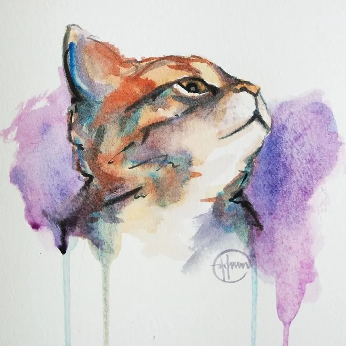 I Painted A Cat Everyday For The Month Of Catober