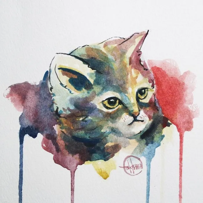 I Painted A Cat Everyday For The Month Of Catober