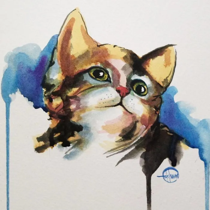 I Painted A Cat Everyday For The Month Of Catober