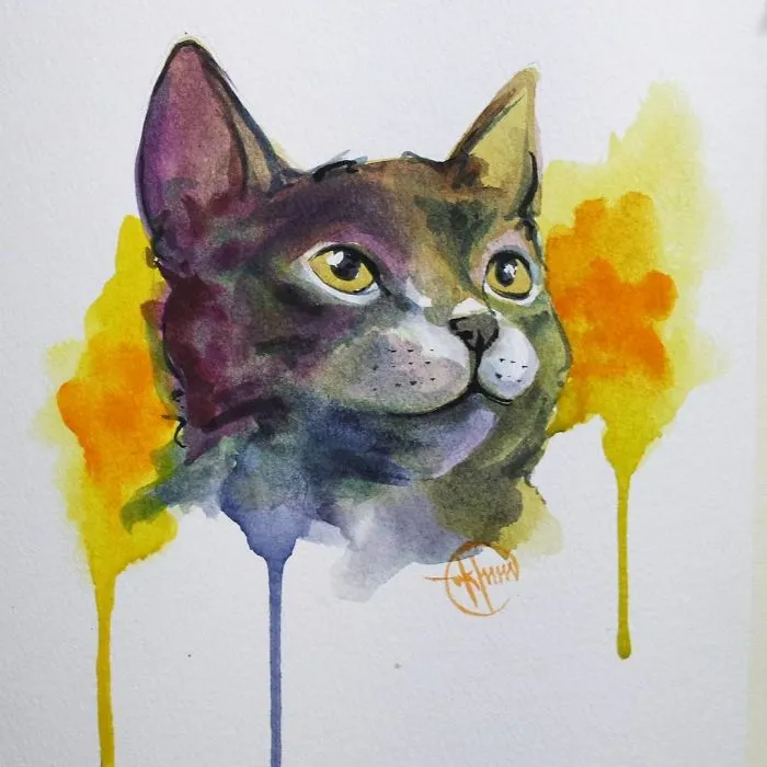 I Painted A Cat Everyday For The Month Of Catober