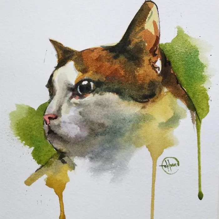 I Painted A Cat Everyday For The Month Of Catober
