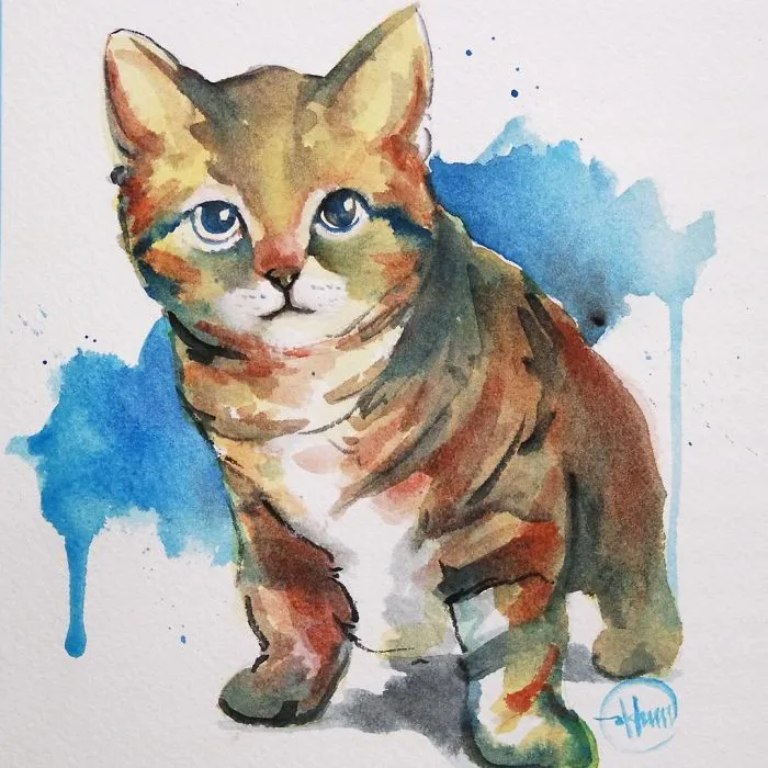 I Painted A Cat Everyday For The Month Of Catober
