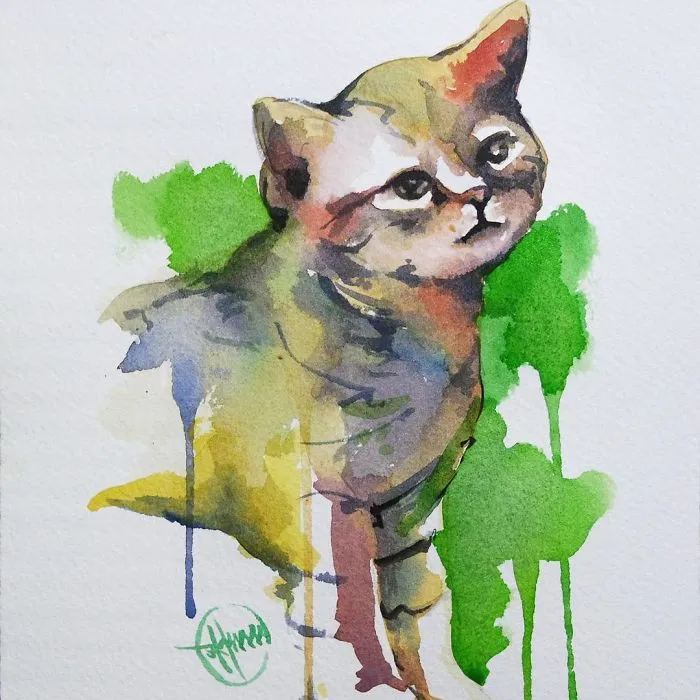 I Painted A Cat Everyday For The Month Of Catober