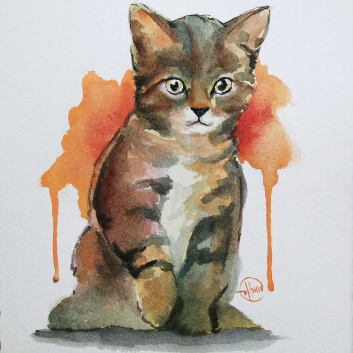 I Painted A Cat Everyday For The Month Of Catober