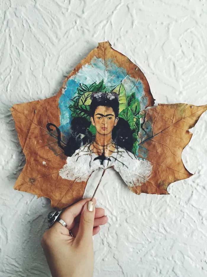 I Paint On Fallen Autumn Leaves