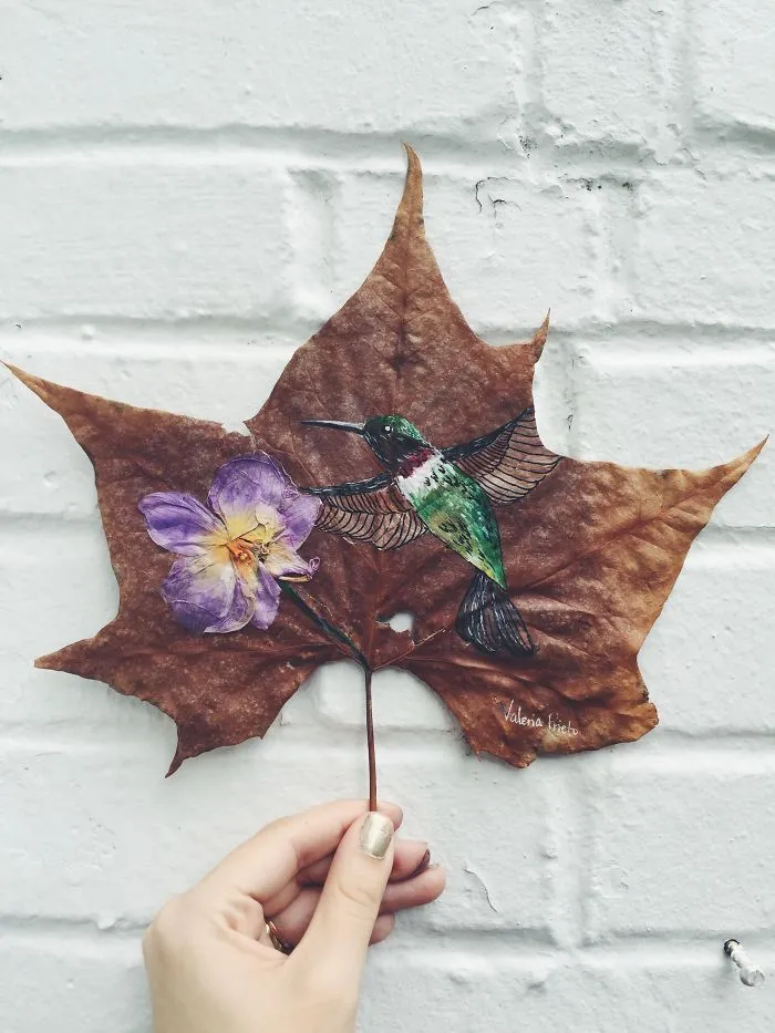 I Paint On Fallen Autumn Leaves