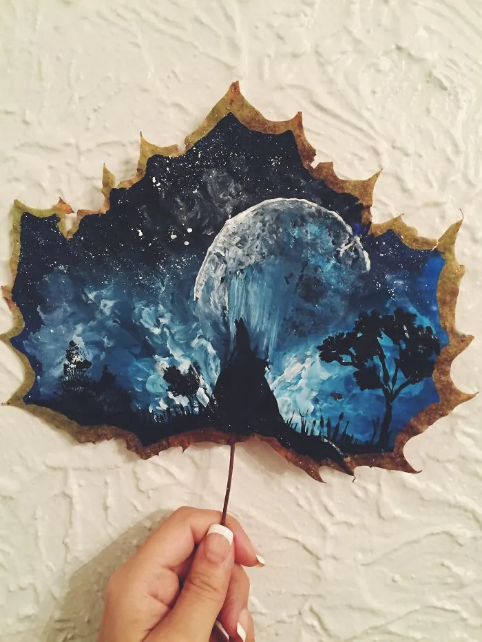 I Paint On Fallen Autumn Leaves