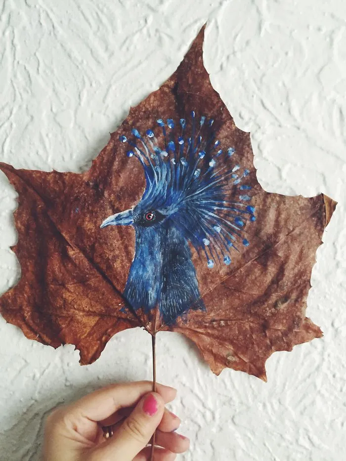 I Paint On Fallen Autumn Leaves