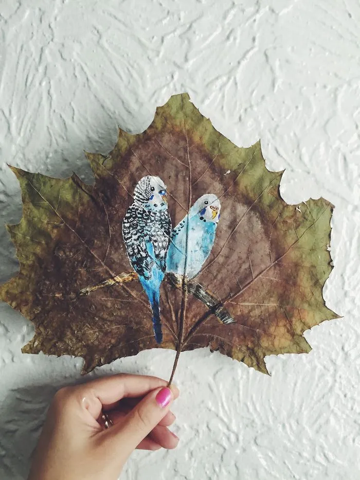 I Paint On Fallen Autumn Leaves