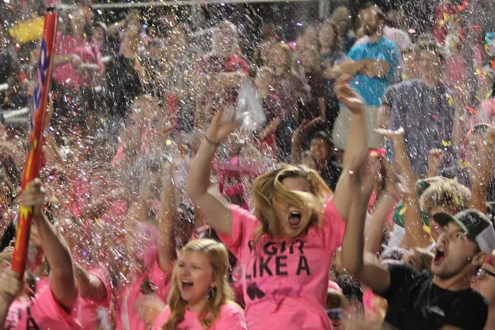 Pink Out Game (canon Cam) Using Originals For Competition. Which Looks Better?