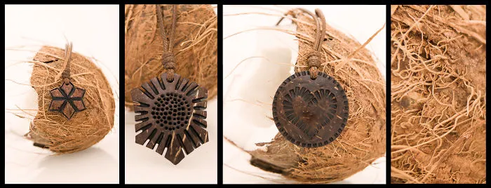 Handmade Accessories From Coconut Shell 
by "Art Nut"