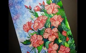 Red Hibiscus: The Delicate Beauty
