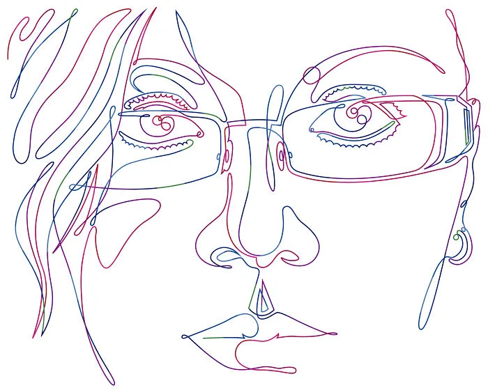 I Drew A Self Portrait With A Continuous Line