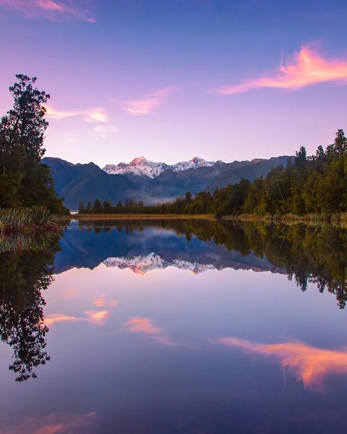 First Light Doubles On Two Of Nz's Famous Mountains , Tasman And Mount Cook