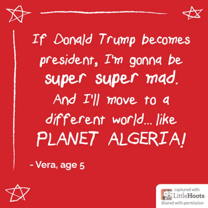 What Kids Think About Donald Trump And Hillary Clinton (31 Pics)