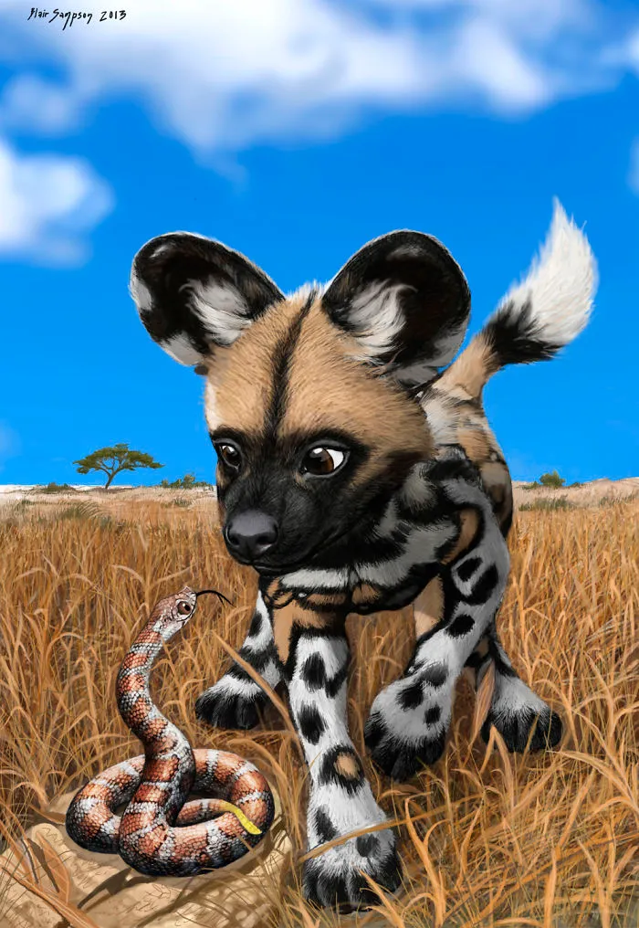 Cute Portraits Of Unexpected Animal Buddies By Blair Sampson