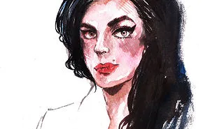 I  Draw A Series Of Portraits By Watercolor And Flower Thread