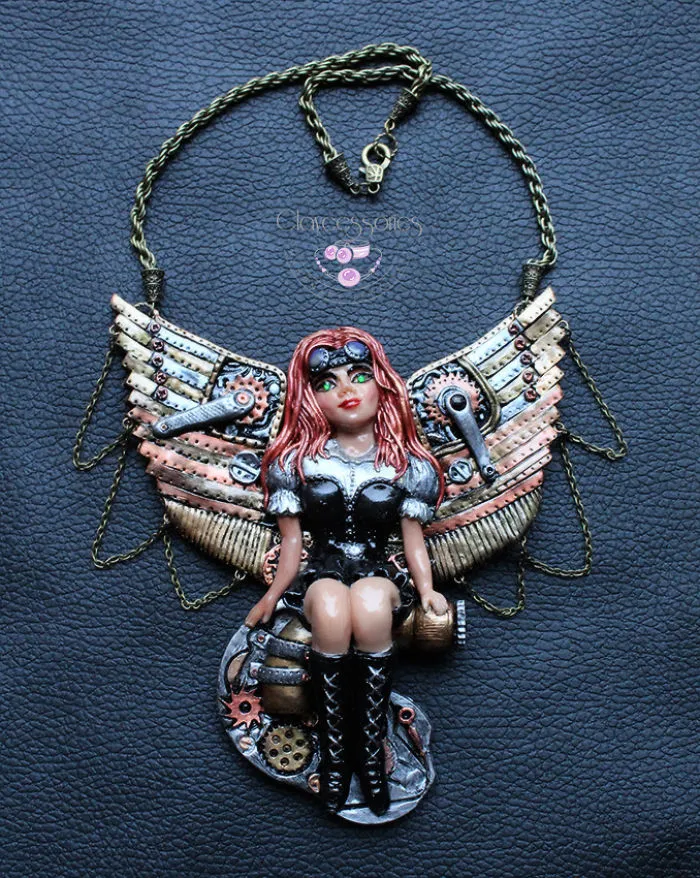 Steampunk Angel Necklace