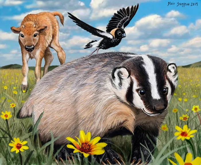 Cute Portraits Of Unexpected Animal Buddies By Blair Sampson