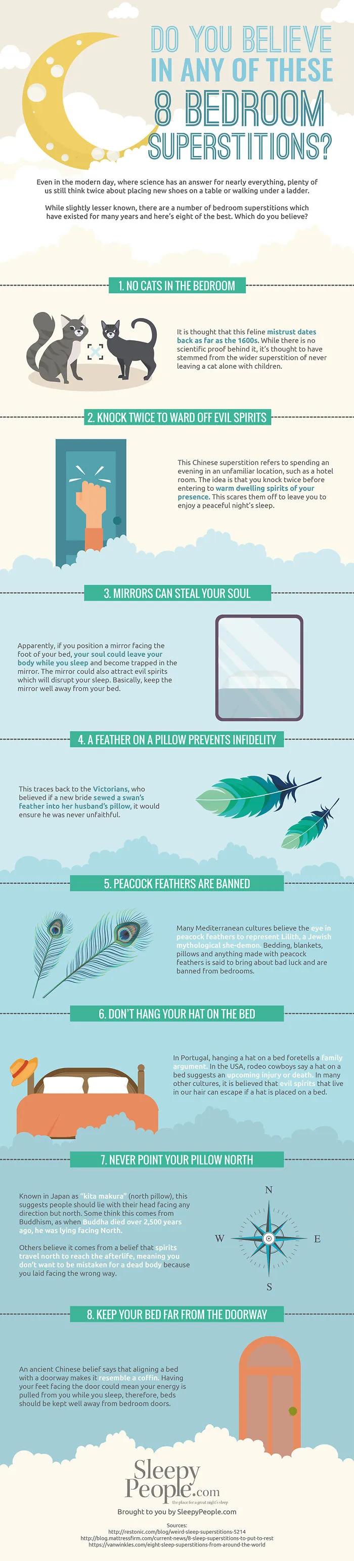 Do You Believe In Any Of These 8 Bedroom Superstitions? [infographic]