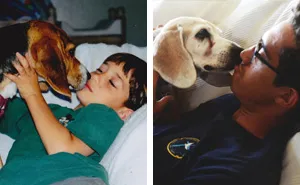 108 Before-And-After Pics Of Dogs And Their Owners Growing Up Together