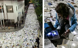 A River Of 10,000 Books Flood The Streets Of Toronto