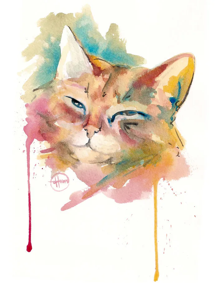 I Painted A Cat Everyday For The Month Of Catober
