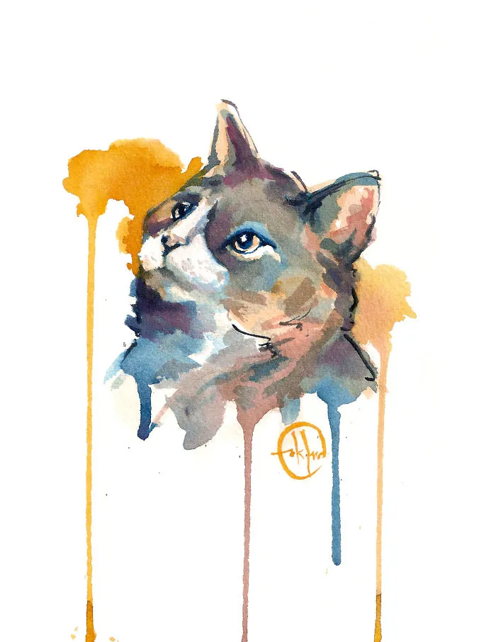 I Painted A Cat Everyday For The Month Of Catober