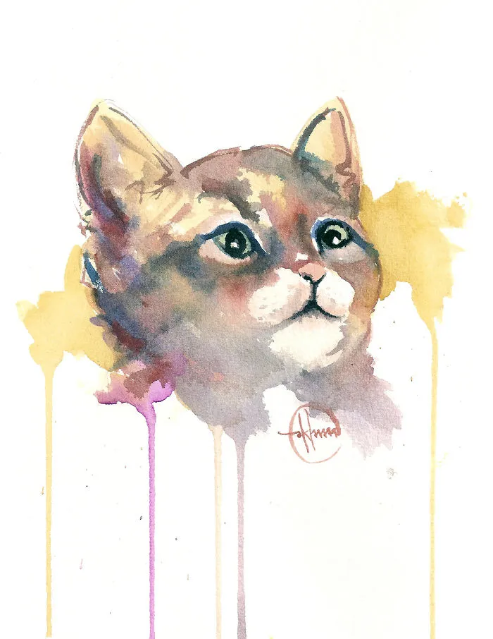 I Painted A Cat Everyday For The Month Of Catober
