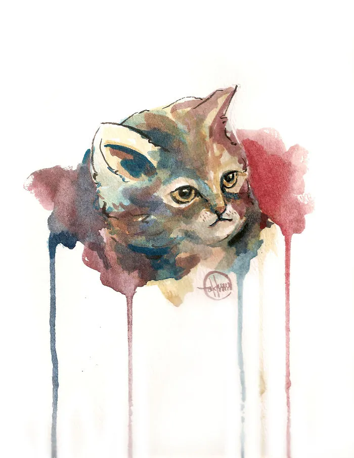 I Painted A Cat Everyday For The Month Of Catober