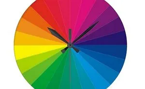 The Original Color Wheel Clock By Artist Tj Ro