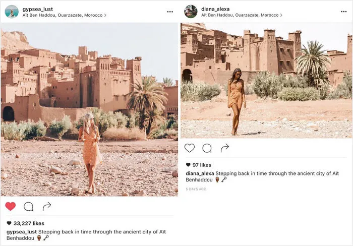 Couple Freaks Out After Realizing Someone Follows Them Around The World Just To Copy Their Travel Photos
