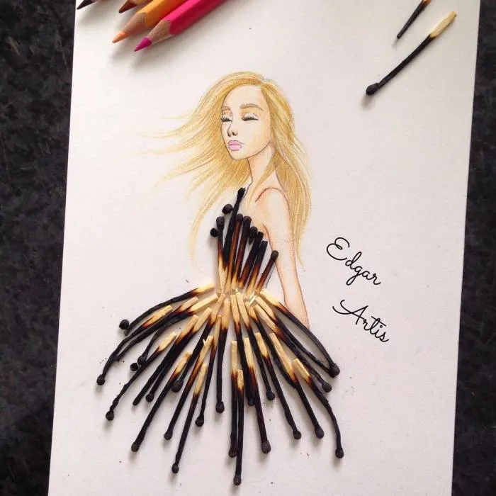 Armenian Fashion Illustrator Creates Stunning Dresses From Everyday Objects (70 Pics)