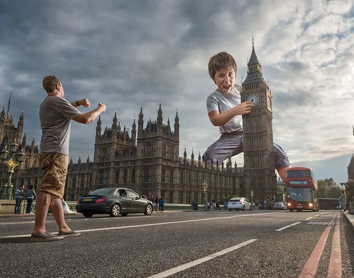 Dad Photoshops His Son Into Epic Scenarios Using His Expert-Manipulation Skills