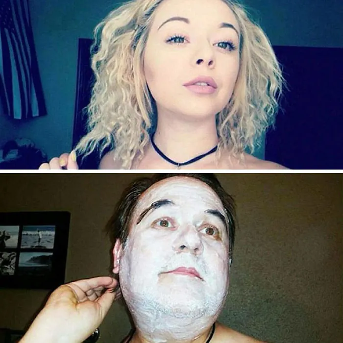 Dad Who's Been Trolling Daughter By Recreating Her Racy Selfies Now Has 2x More Followers Than Her