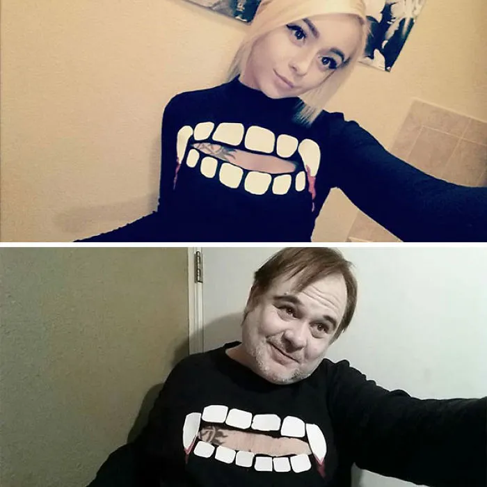 Dad Who's Been Trolling Daughter By Recreating Her Racy Selfies Now Has 2x More Followers Than Her