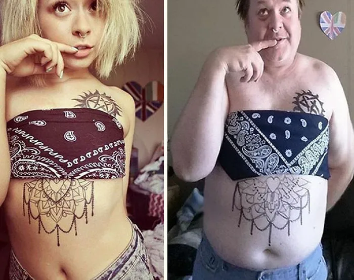 Dad Who's Been Trolling Daughter By Recreating Her Racy Selfies Now Has 2x More Followers Than Her