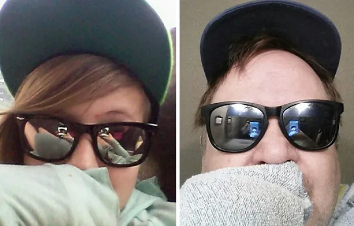 Dad Who's Been Trolling Daughter By Recreating Her Racy Selfies Now Has 2x More Followers Than Her